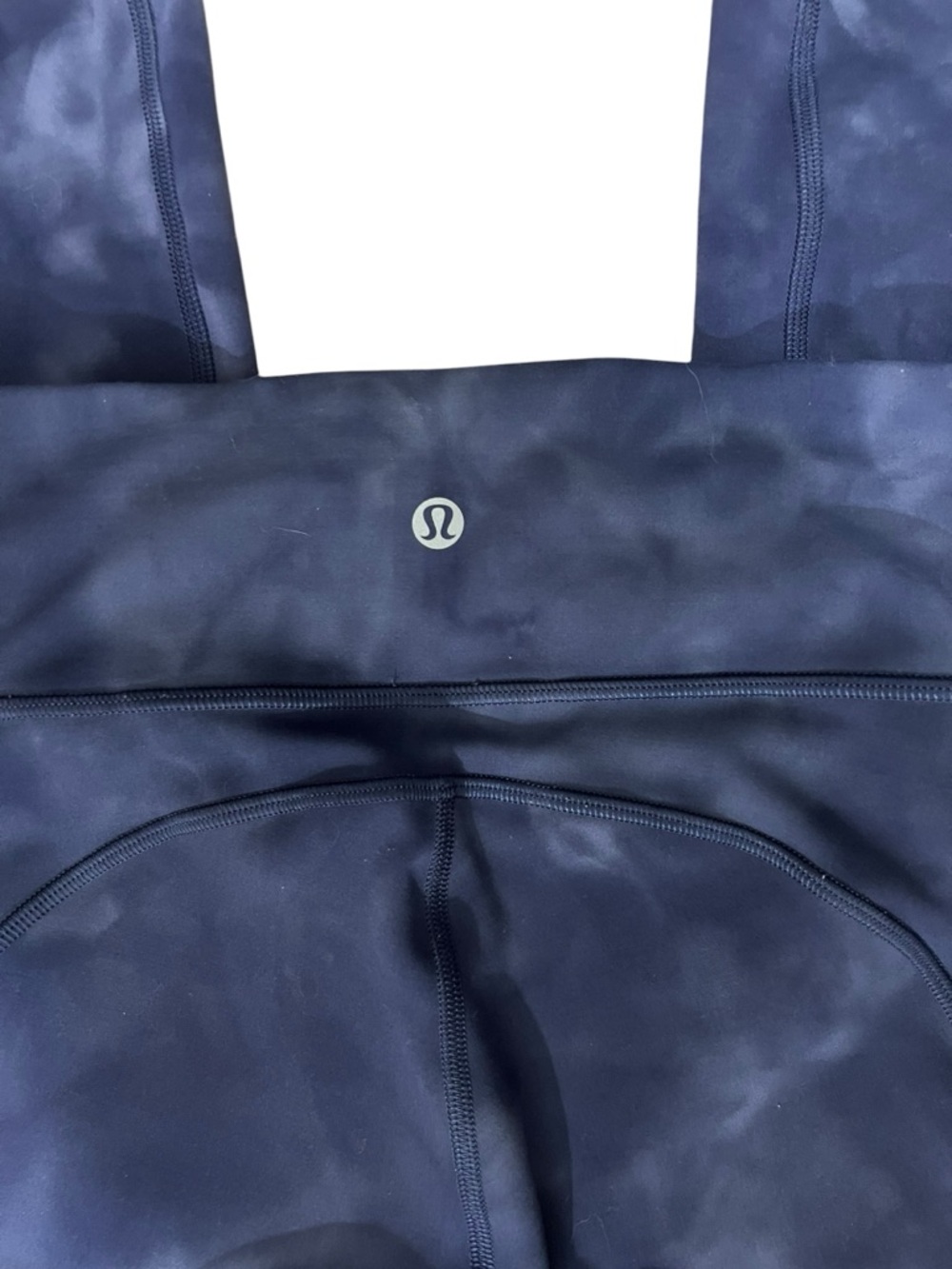 Lululemon Invigorate High Rise Crop 23” Everlux Diamond Dye Naval Blue 8 - Picture 9 of 15